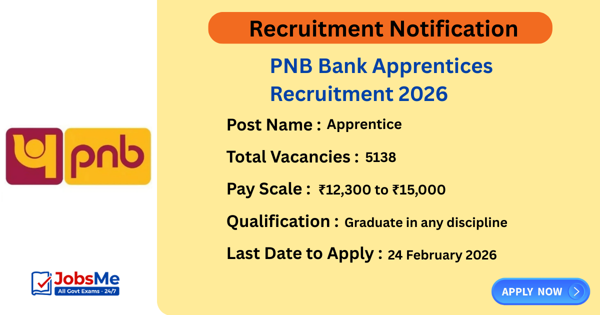 PNB Bank Apprentices Recruitment 2026 – Apply Online for 5138 Posts