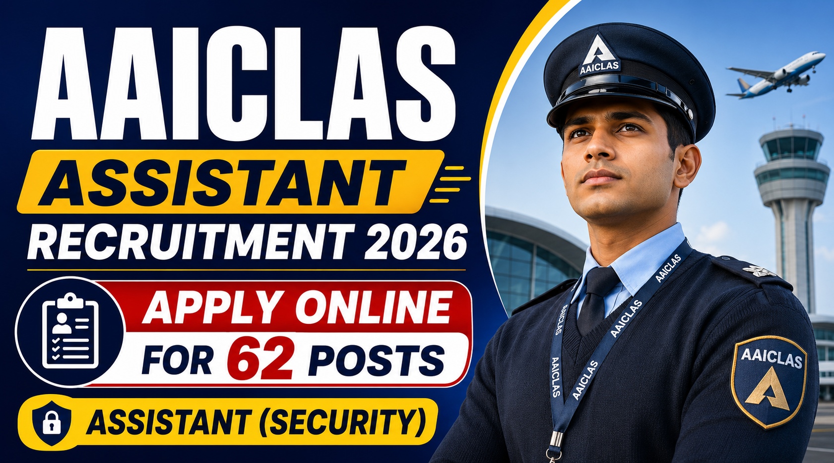 AAICLAS Assistant Recruitment 2026 – Apply Online for 62 Assistant (Security) Posts