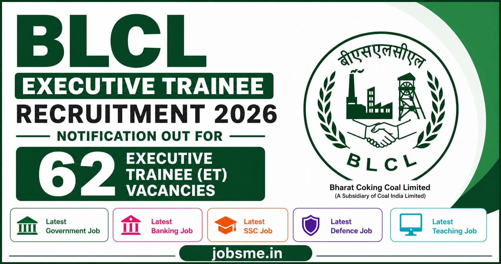BLCL Executive Trainee Recruitment 2026 Notification Out for 62 ET Vacancies