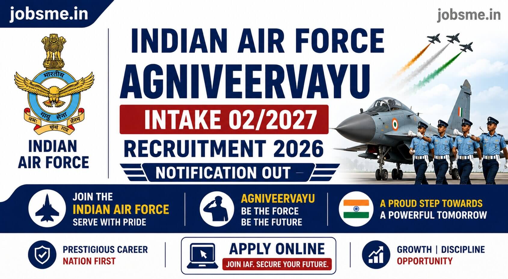 Indian Air Force Agniveervayu Intake 02/2027 Recruitment 2026 Notification Out