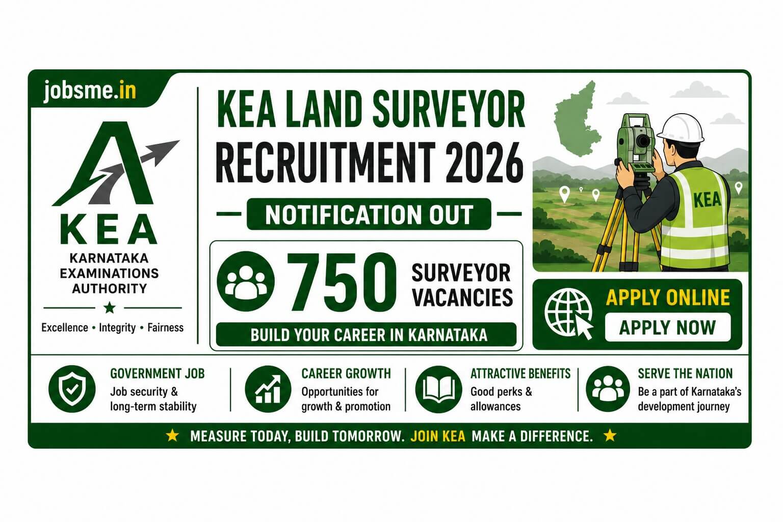 KEA Land Surveyor Recruitment 2026 Notification Out for 750 Surveyor Vacancies, Apply Online