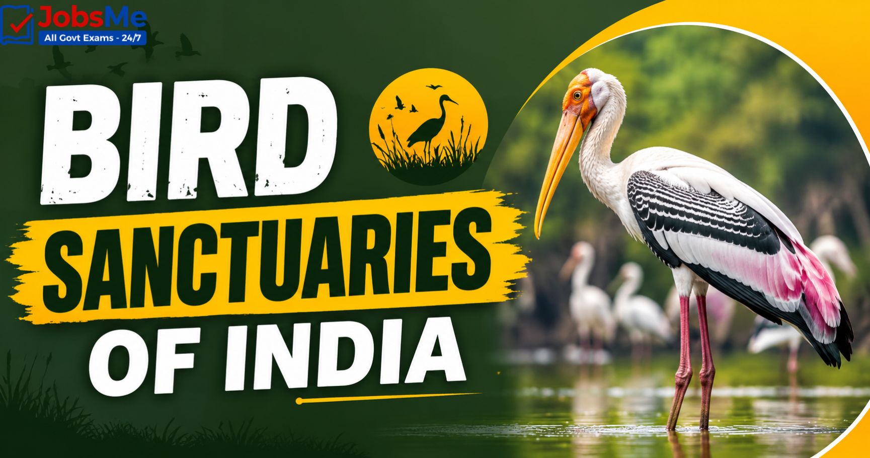 Bird Sanctuaries in India – Static GK & General Awareness for Competitive Exams with Memory Tricks