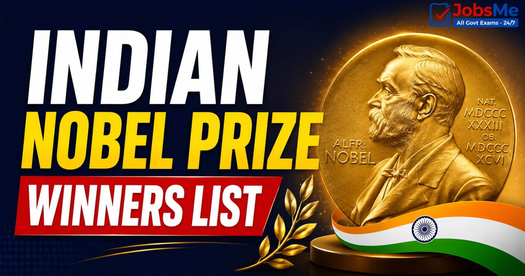 Nobel Prize Indian Winners – Complete List, Years, Fields & Contributions (Static GK)