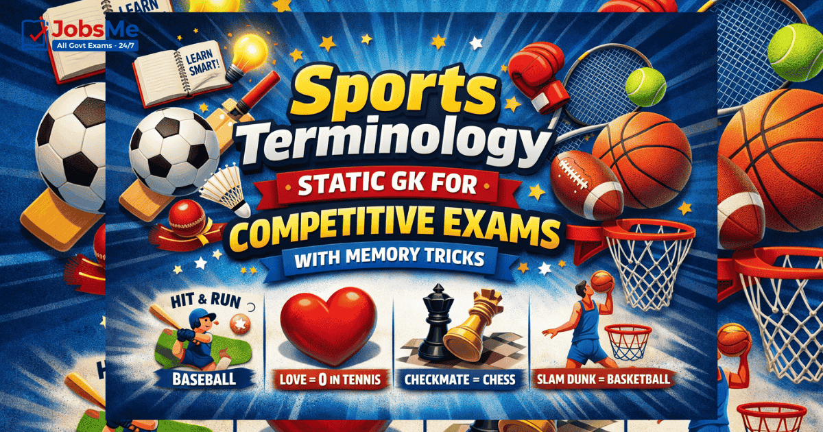 Sports Terminology Static GK for Competitive Exams with Memory Tricks