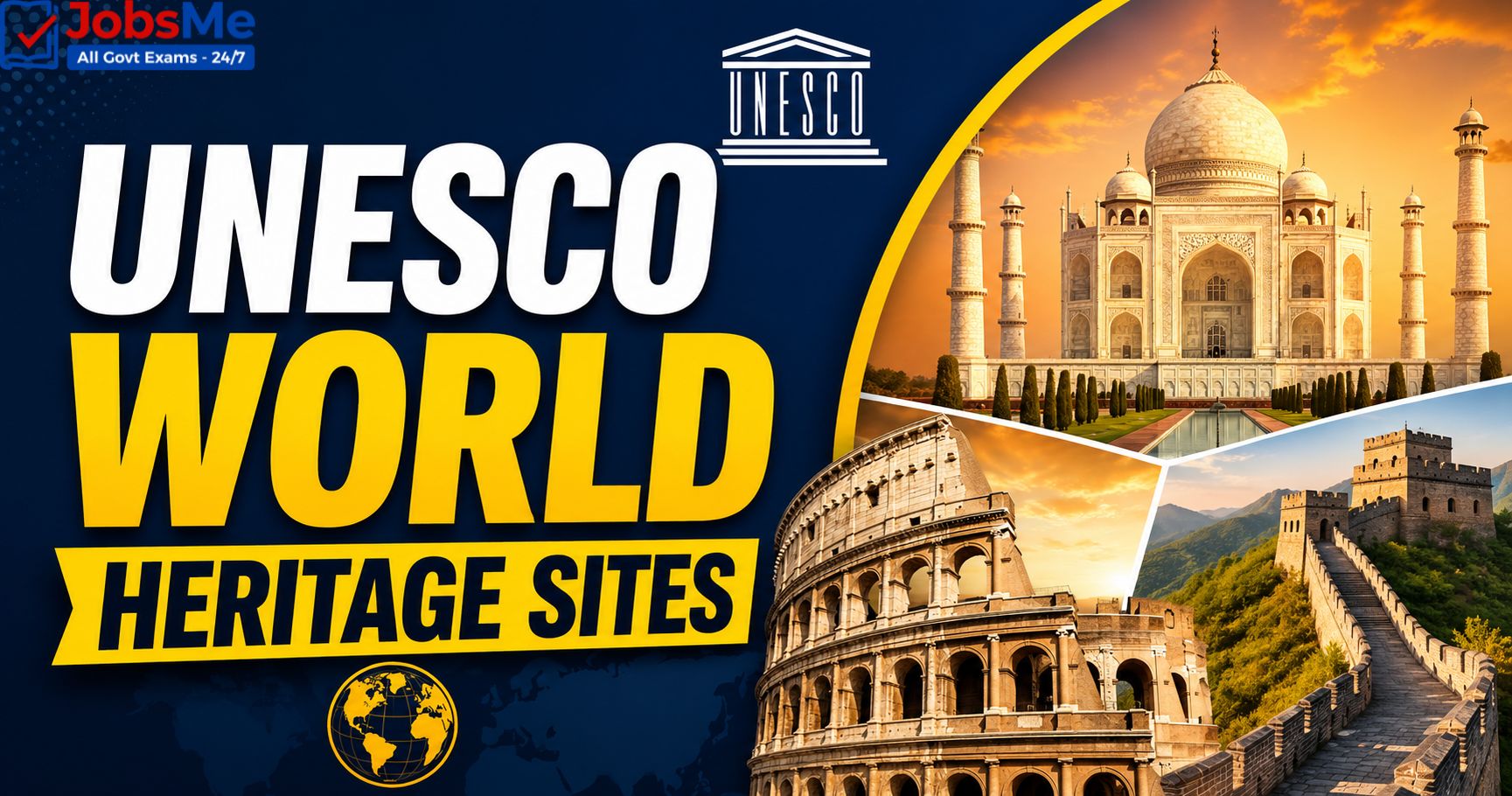 UNESCO World Heritage Sites in India – Static GK & General Awareness for Competitive Exams with Memory Tricks