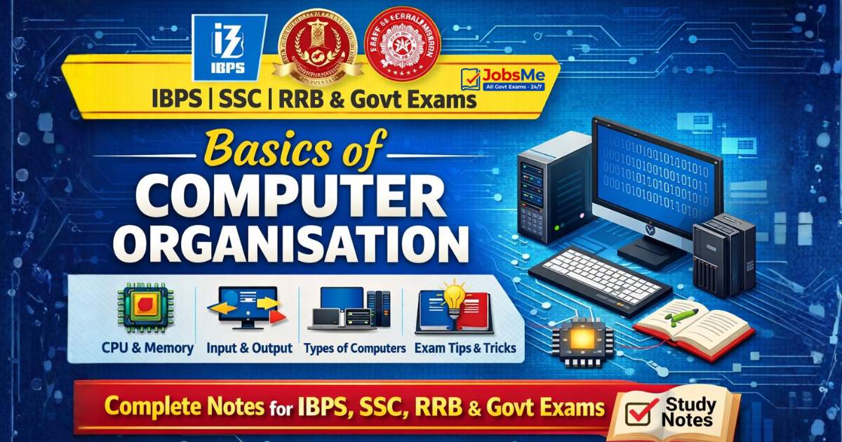 Basics of Computer Organisation – Complete Notes for IBPS, SSC, RRB & Govt Exams