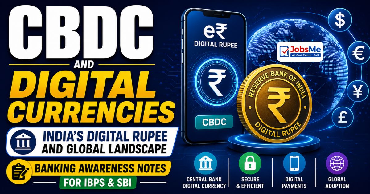 CBDC and Digital Currencies – India's Digital Rupee and Global Landscape | Banking Awareness Notes 2026