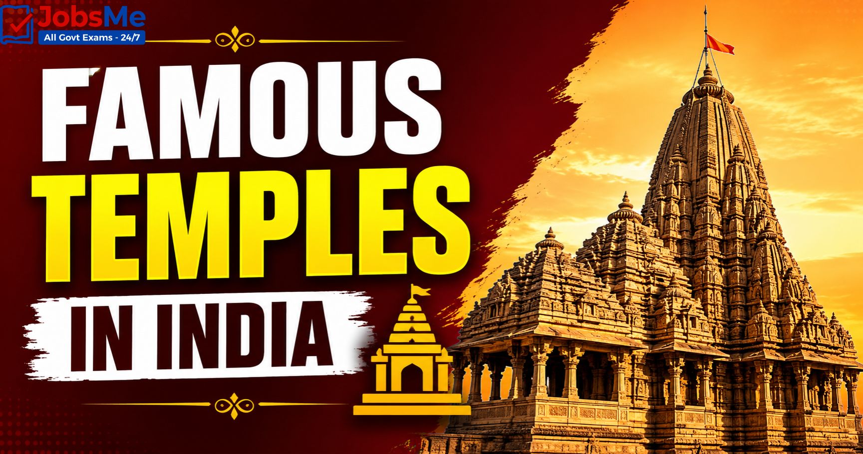 Temples in India – Complete Static GK Notes for Government Exams (UPSC, SSC, Banking, Railways)
