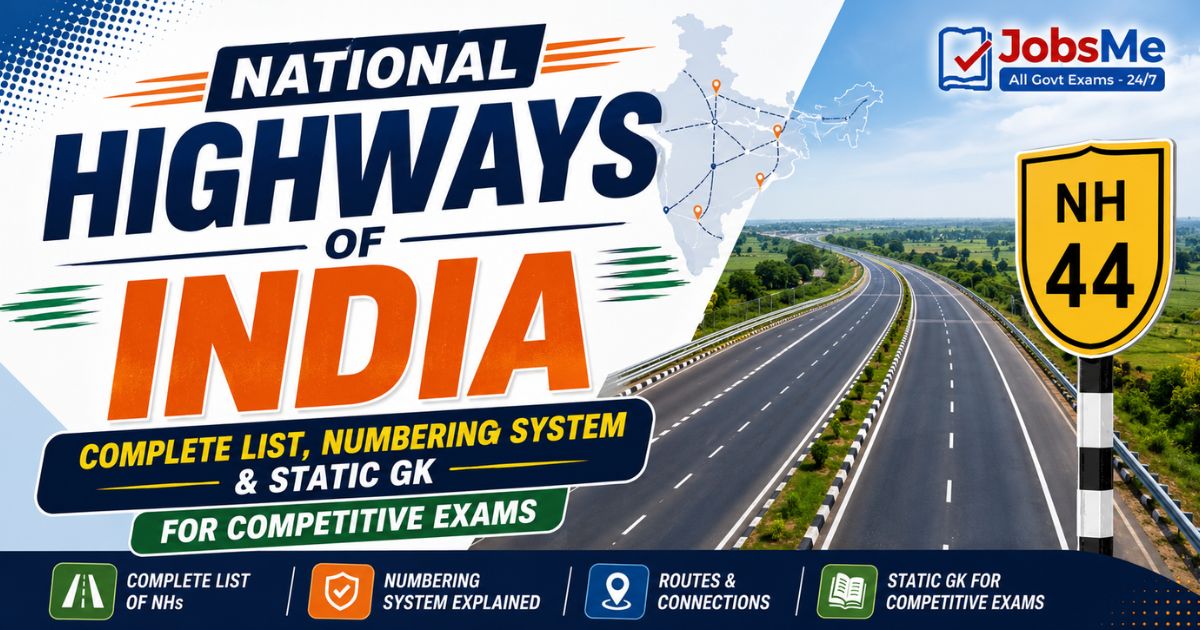 National Highways of India – Complete List, Numbering System & Static GK for Competitive Exams with Memory Tricks