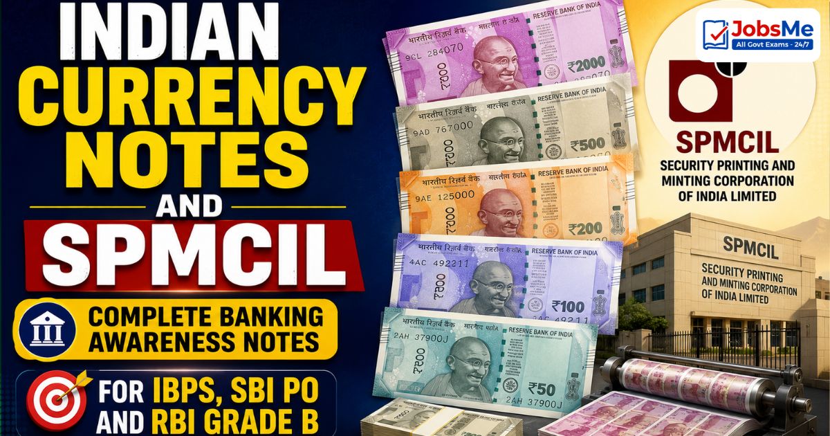 Indian Currency Notes and SPMCIL – Complete Banking Awareness Notes 2026 for IBPS, SBI PO and RBI Grade B