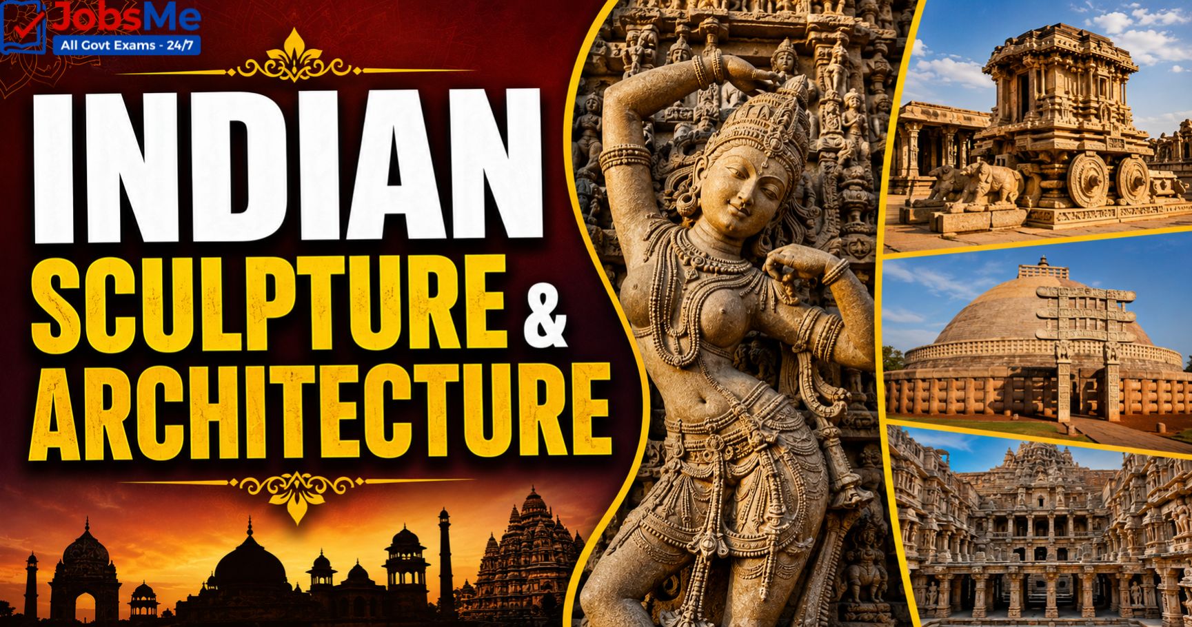 Temple Architecture and Sculpture in India – Complete Static GK Notes for Government Exams