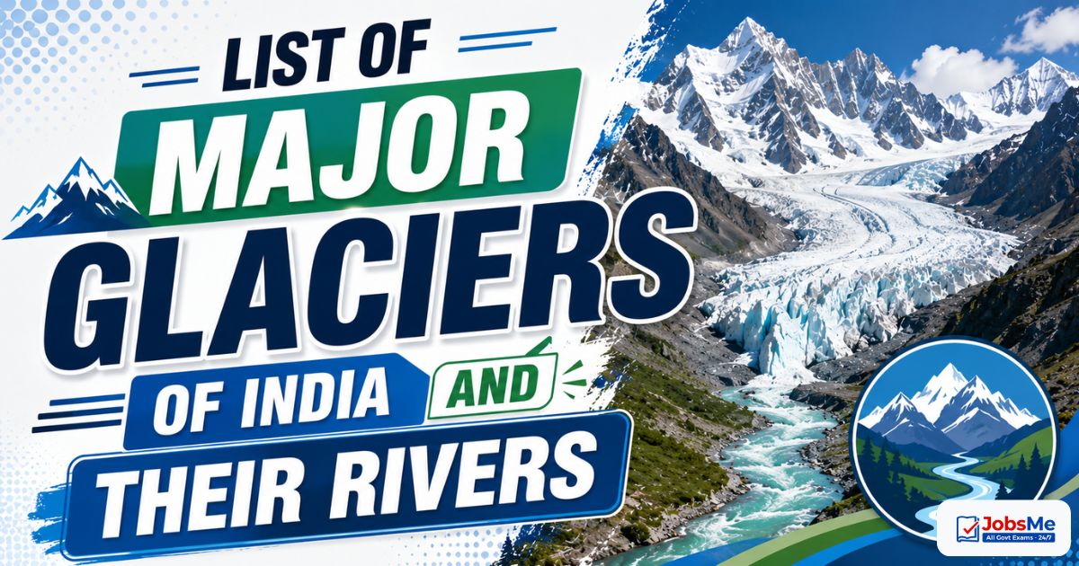 List of Major Glaciers of India and Their Rivers – Static GK & General Awareness for Competitive Exams with Memory Tricks