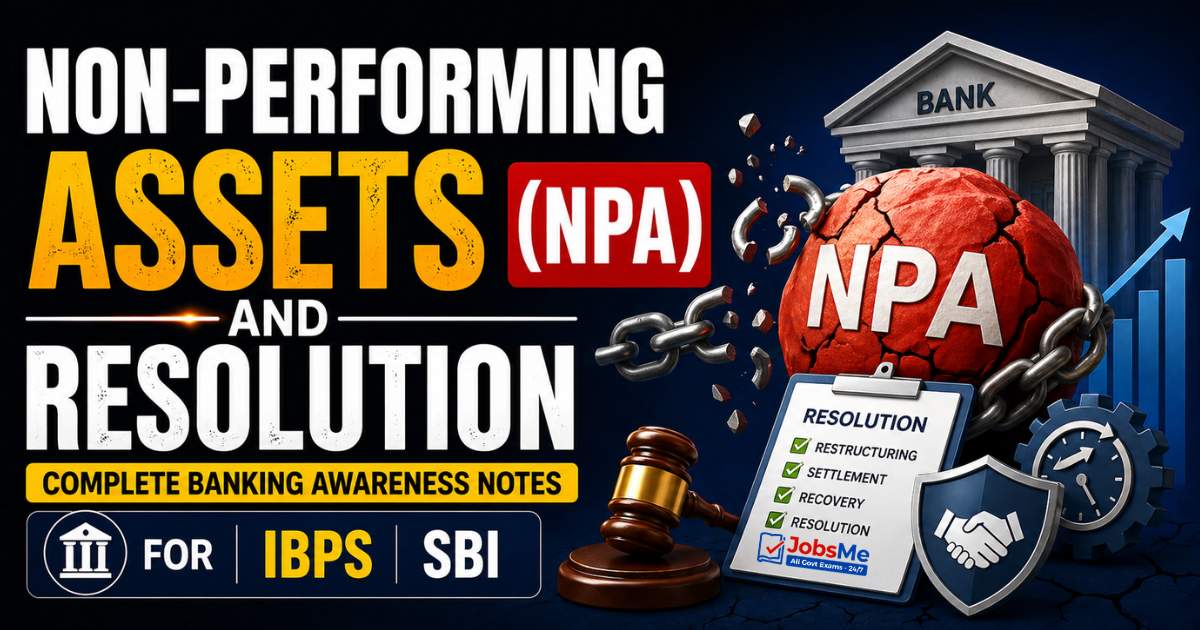 Non-Performing Assets (NPA) and Resolution – Complete Banking Awareness Notes 2026 for IBPS and SBI