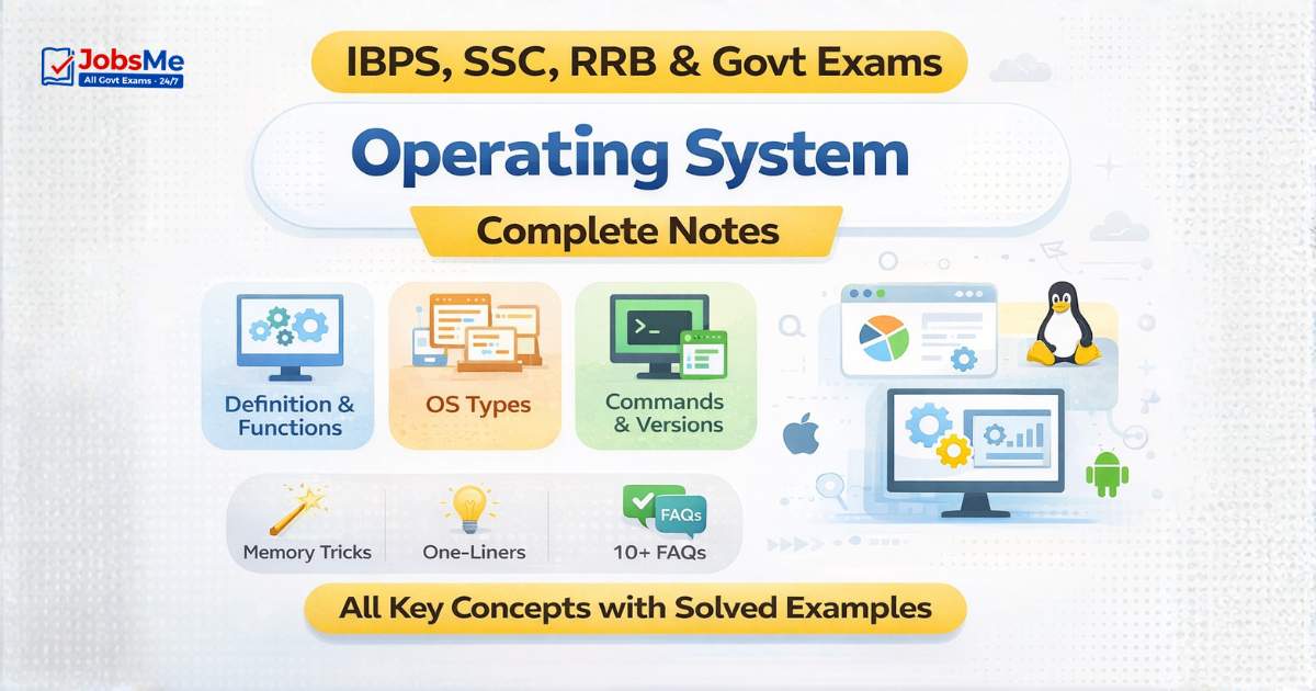 Operating System – Complete Notes for IBPS, SSC, RRB & Govt Exams