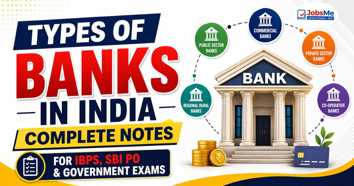Types of Banks in India – Complete Notes for IBPS, SBI PO and Government Exams 2026