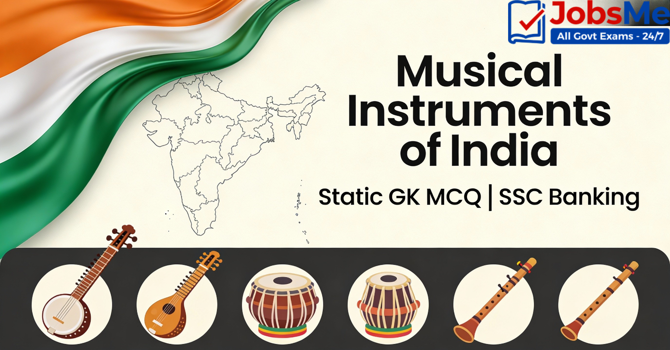 Musical Instruments of India Static GK MCQ | SSC Banking