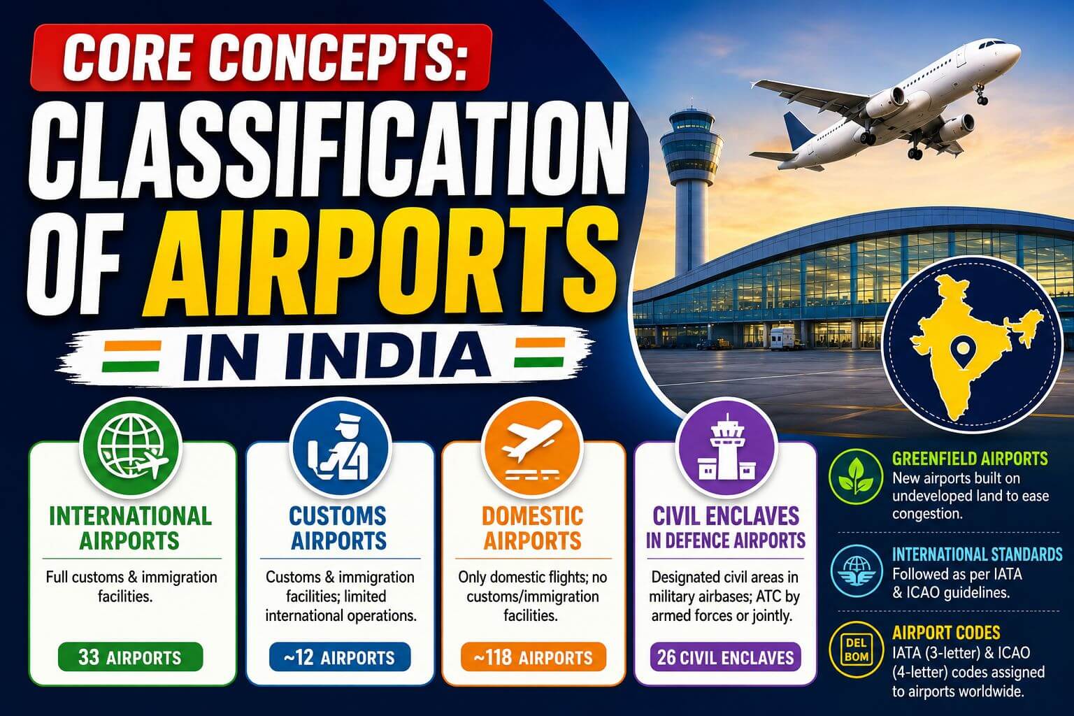 Classification of airports in India
