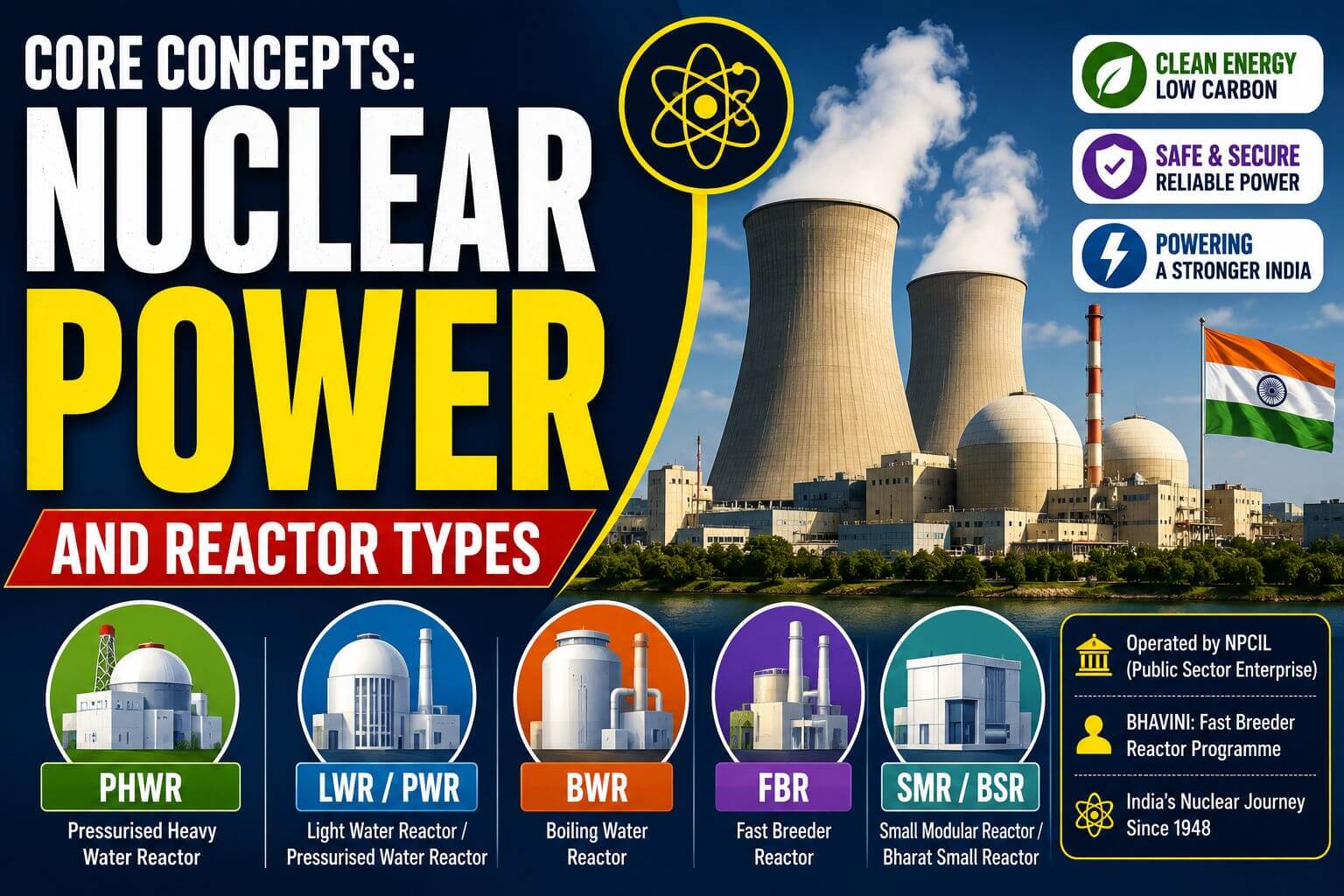 Nuclear power and reactor types