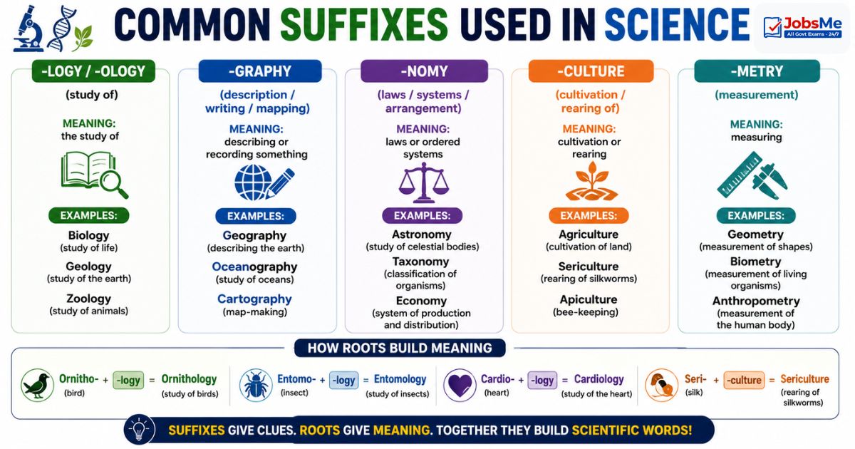 Common Science Suffix